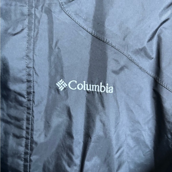 Black Columbia Windbreaker Jacket Omni-shield Size 14/16 Zip Up XL - Picture 2 of 16